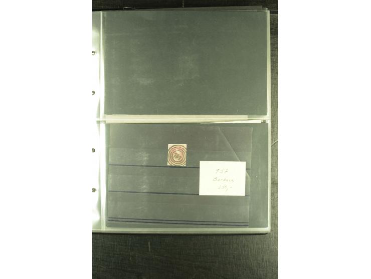 1850/1859, interessante Sammlung "Nummern-Stempel" auf fast 100 losen Marken und schönen Briefstücken sowie über 25 Briefen, 