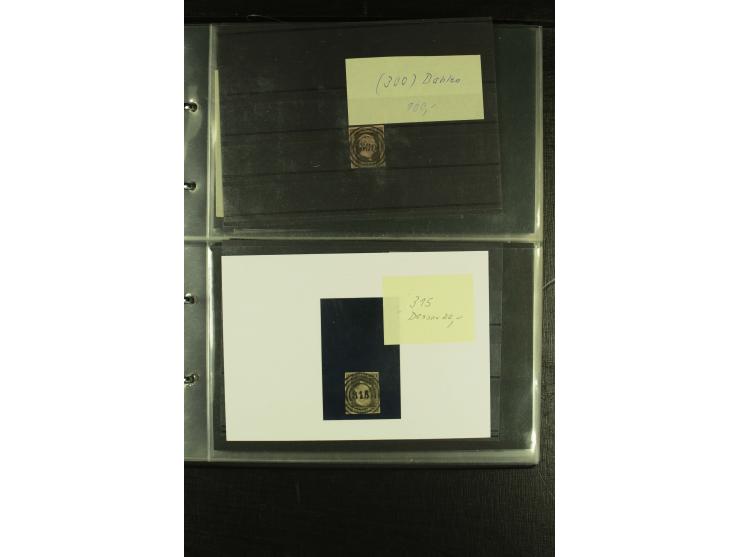 1850/1859, interessante Sammlung "Nummern-Stempel" auf fast 100 losen Marken und schönen Briefstücken sowie über 25 Briefen, 