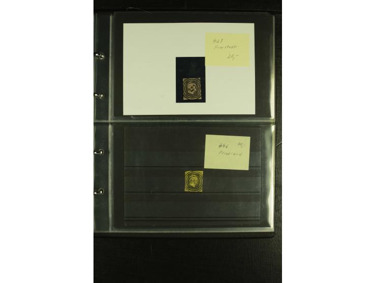 1850/1859, interessante Sammlung "Nummern-Stempel" auf fast 100 losen Marken und schönen Briefstücken sowie über 25 Briefen, 