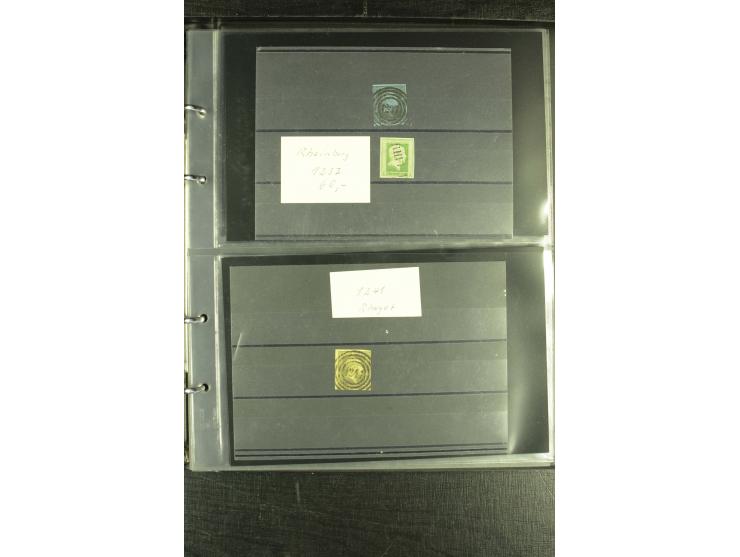 1850/1859, interessante Sammlung "Nummern-Stempel" auf fast 100 losen Marken und schönen Briefstücken sowie über 25 Briefen, 