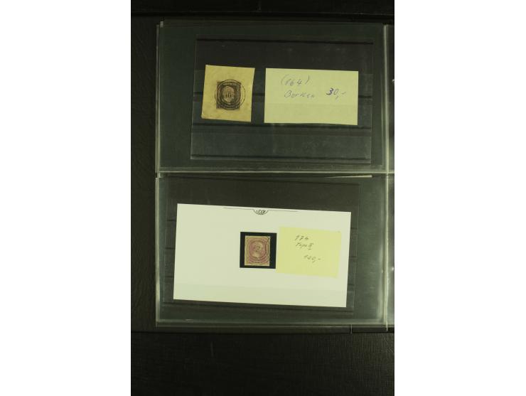 1850/1859, interessante Sammlung "Nummern-Stempel" auf fast 100 losen Marken und schönen Briefstücken sowie über 25 Briefen, 