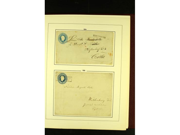 1852/67, interessante Sammlung von über 90 Ganzsachen (dabei einige Briefe), dabei bessere wie U6A ab "MYSLOWITZ" nach Bresla