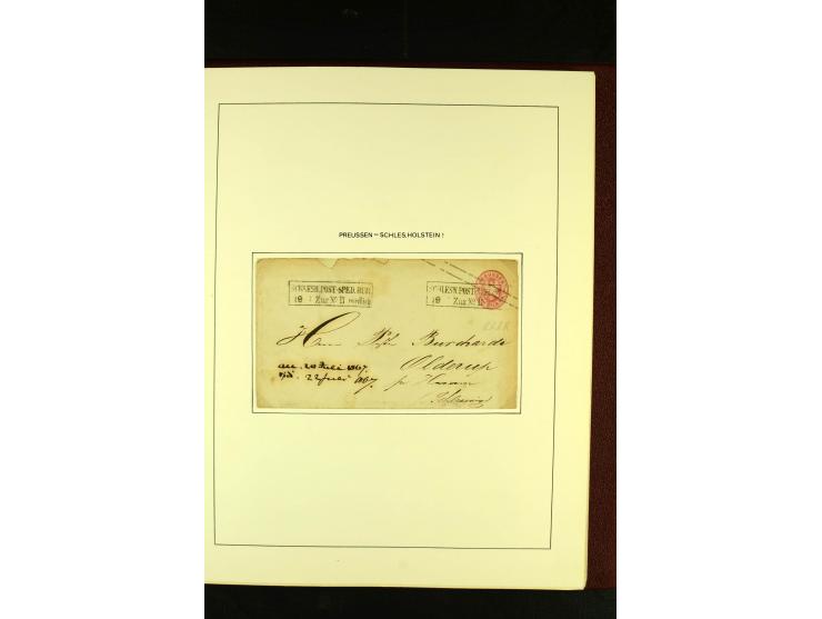 1852/67, interessante Sammlung von über 90 Ganzsachen (dabei einige Briefe), dabei bessere wie U6A ab "MYSLOWITZ" nach Bresla