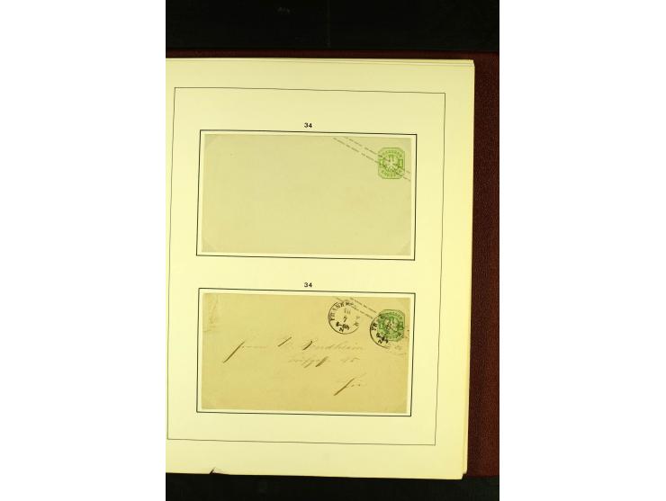 1852/67, interessante Sammlung von über 90 Ganzsachen (dabei einige Briefe), dabei bessere wie U6A ab "MYSLOWITZ" nach Bresla