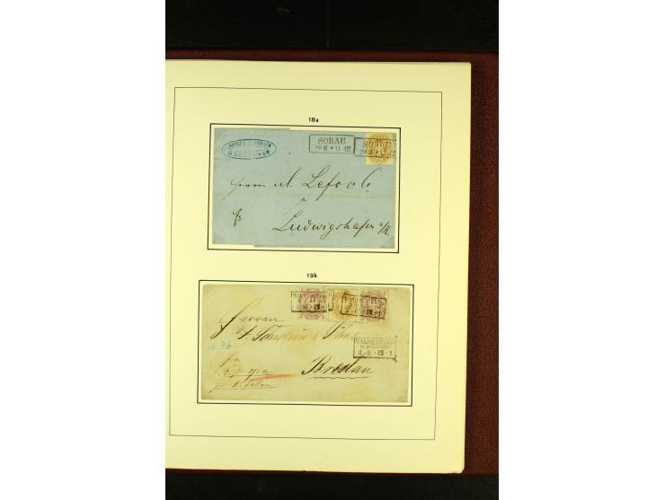 1852/67, interessante Sammlung von über 90 Ganzsachen (dabei einige Briefe), dabei bessere wie U6A ab "MYSLOWITZ" nach Bresla