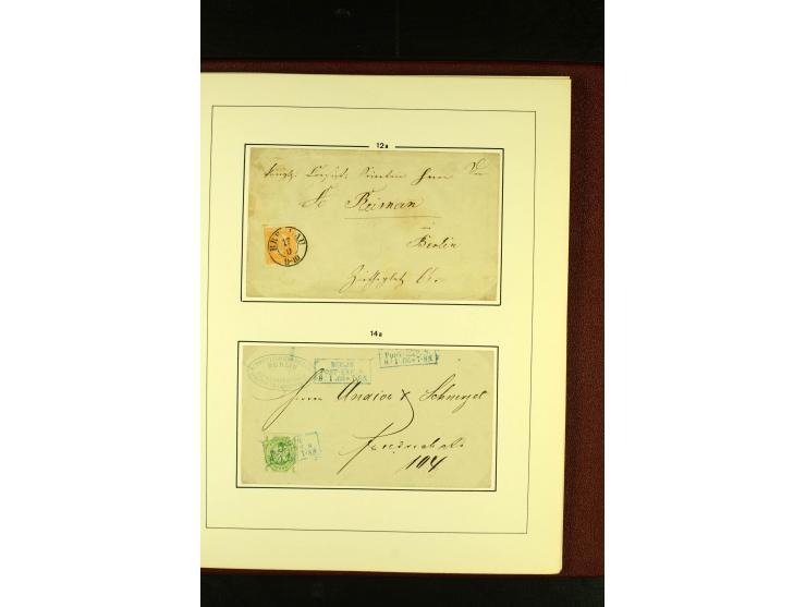 1852/67, interessante Sammlung von über 90 Ganzsachen (dabei einige Briefe), dabei bessere wie U6A ab "MYSLOWITZ" nach Bresla