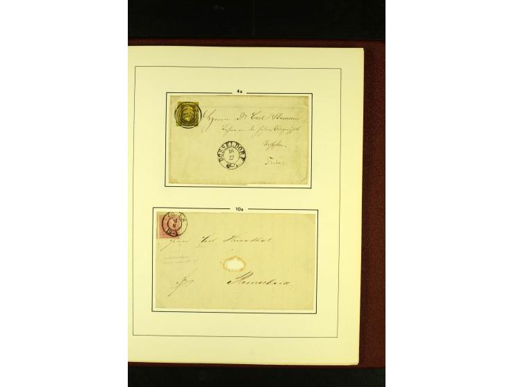 1852/67, interessante Sammlung von über 90 Ganzsachen (dabei einige Briefe), dabei bessere wie U6A ab "MYSLOWITZ" nach Bresla