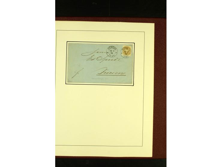 1852/67, interessante Sammlung von über 90 Ganzsachen (dabei einige Briefe), dabei bessere wie U6A ab "MYSLOWITZ" nach Bresla