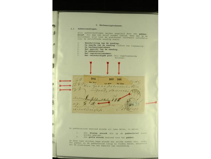 1852/1867, "Die Fahrpost", interessante Sammlung mit ca. 70 Paketbegleit-, Wert- und Auslagenbriefen mit vielen interessanten
