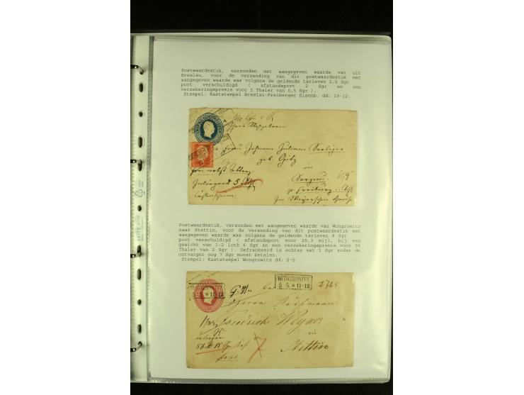 1852/1867, "Die Fahrpost", interessante Sammlung mit ca. 70 Paketbegleit-, Wert- und Auslagenbriefen mit vielen interessanten