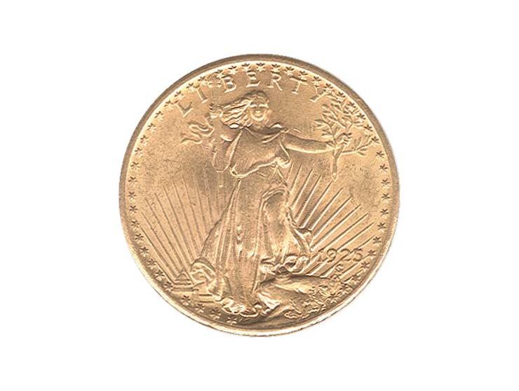 USA: 20 $ 'Walking Liberty', 1925, ss