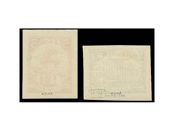 1932, University of Dorpat 2-10 s. as imperforated proof, mint never hinged and unused, very fine, signed Nemvalz and certifi