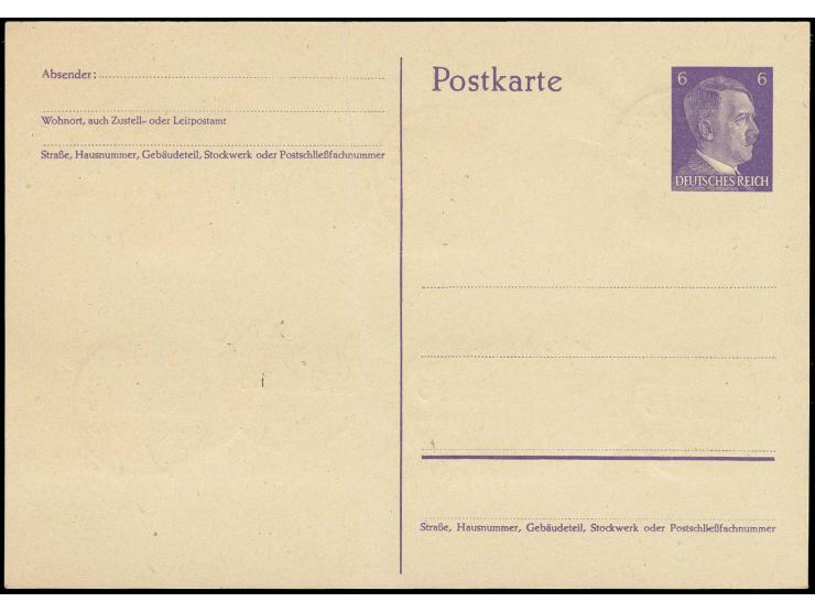 1945, Berliner Bär, zickdackförmig durchstochen, 5-30 Pfg., je mit sauberem Stempel auf Kartem Fotoattest Ströh BPP
