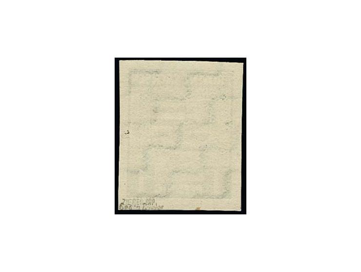 1945, Wappen geschnitten mit Wz. Y: 1 Pfg., allseits breitrandig, postfrisch, Pracht, sign. Georg Bühler und Zierer BPP sowie