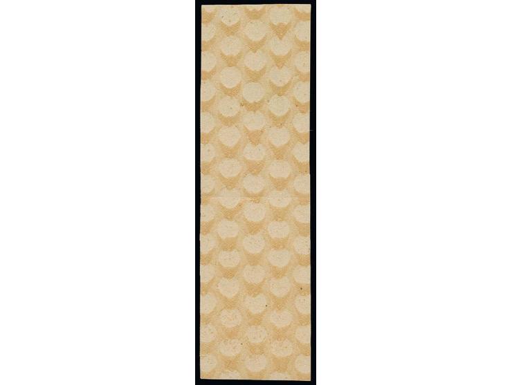Senkrechtes Kehrdruck-Paar 5+8 Pfg., postfrisch mit leichter Faltung im Steg, sonst einwandfrei, Fotoattest Ströh BPP