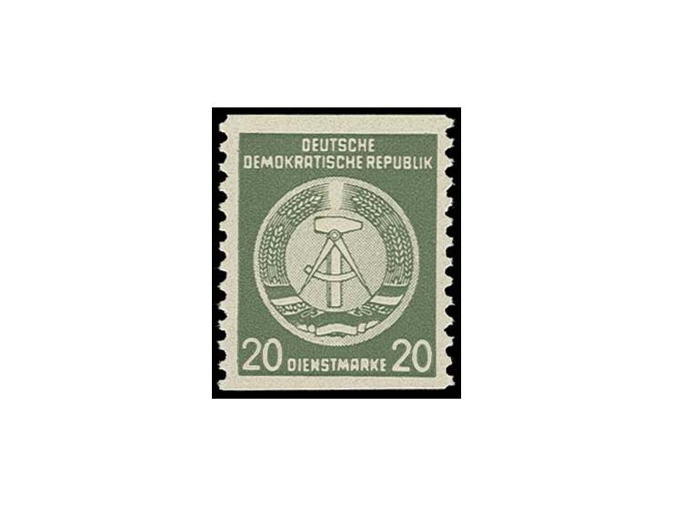 Verwaltungspost 20 Pfg., waagerecht ungezähnt, postfrisch, nur ein Bogen mit 20 Stück gedruckt, sign. Schlegel und Fotoattest