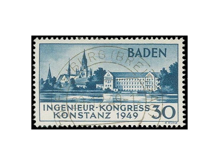 1949, Konstanz II, zentrisch gestempelt, tadellos, sign. Schlegel BPP