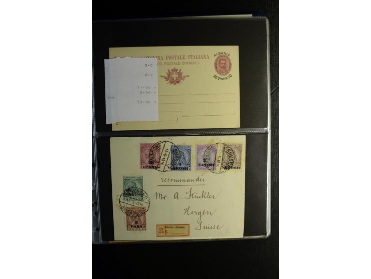 1913/39, Partie Briefe, Karten und Ganzsachen, dabei Reco, Luftpost etc.