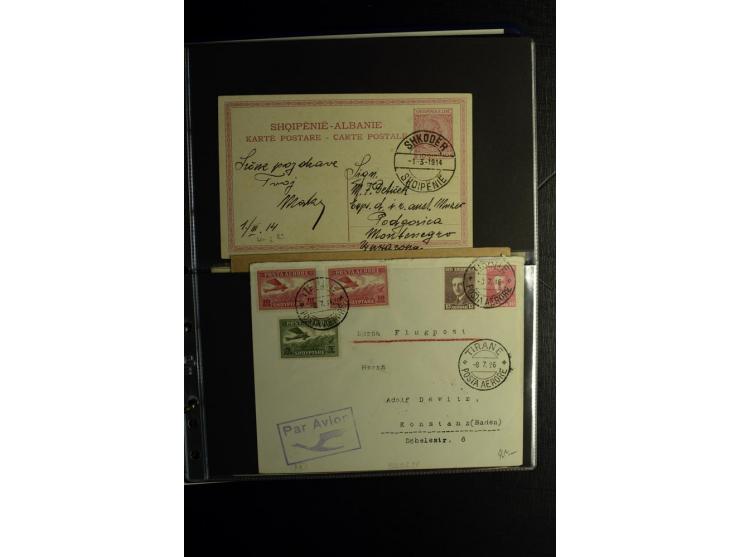 1913/39, Partie Briefe, Karten und Ganzsachen, dabei Reco, Luftpost etc.