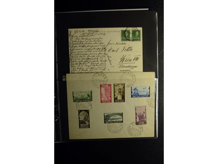 1913/39, Partie Briefe, Karten und Ganzsachen, dabei Reco, Luftpost etc.