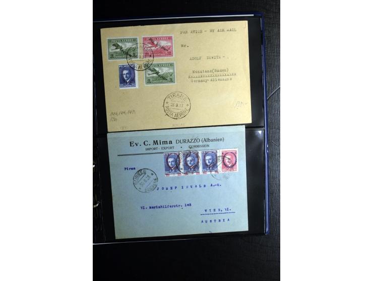 1913/39, Partie Briefe, Karten und Ganzsachen, dabei Reco, Luftpost etc.
