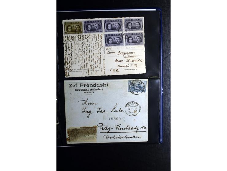 1913/39, Partie Briefe, Karten und Ganzsachen, dabei Reco, Luftpost etc.