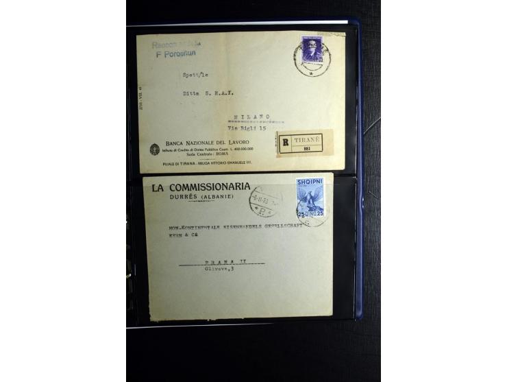 1913/39, Partie Briefe, Karten und Ganzsachen, dabei Reco, Luftpost etc.