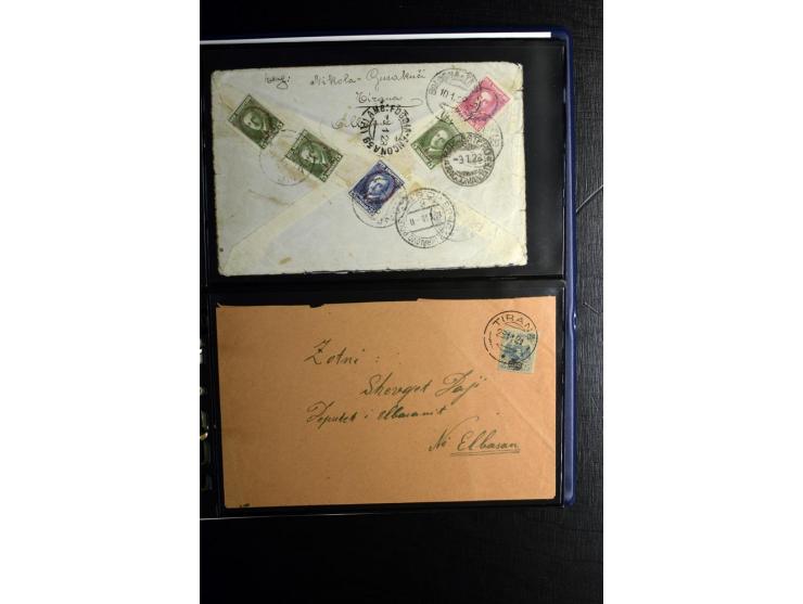 1913/39, Partie Briefe, Karten und Ganzsachen, dabei Reco, Luftpost etc.