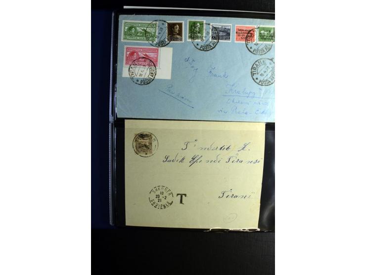 1913/39, Partie Briefe, Karten und Ganzsachen, dabei Reco, Luftpost etc.