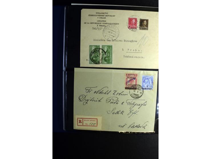 1913/39, Partie Briefe, Karten und Ganzsachen, dabei Reco, Luftpost etc.