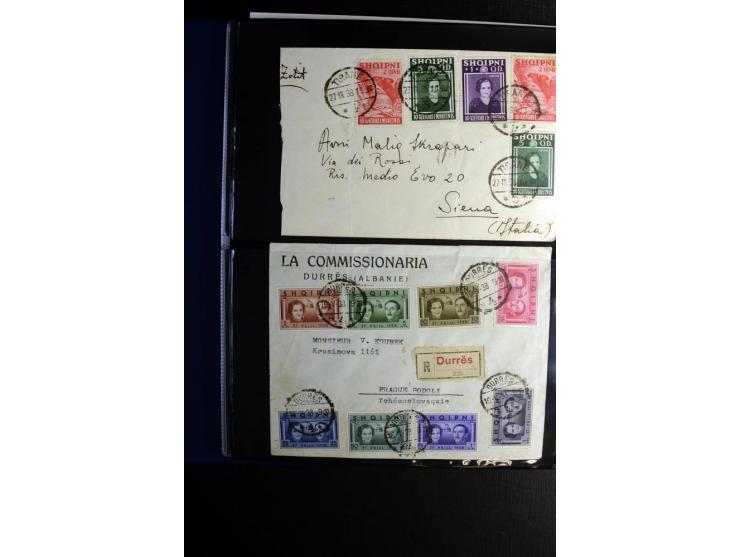 1913/39, Partie Briefe, Karten und Ganzsachen, dabei Reco, Luftpost etc.