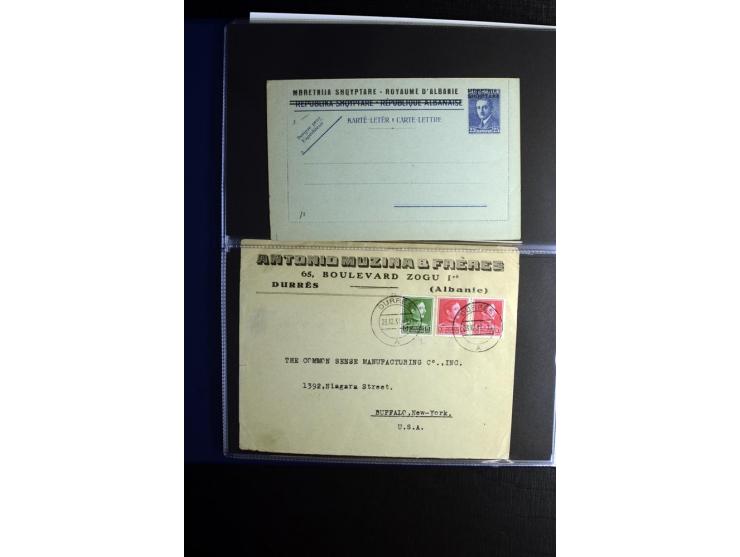 1913/39, Partie Briefe, Karten und Ganzsachen, dabei Reco, Luftpost etc.