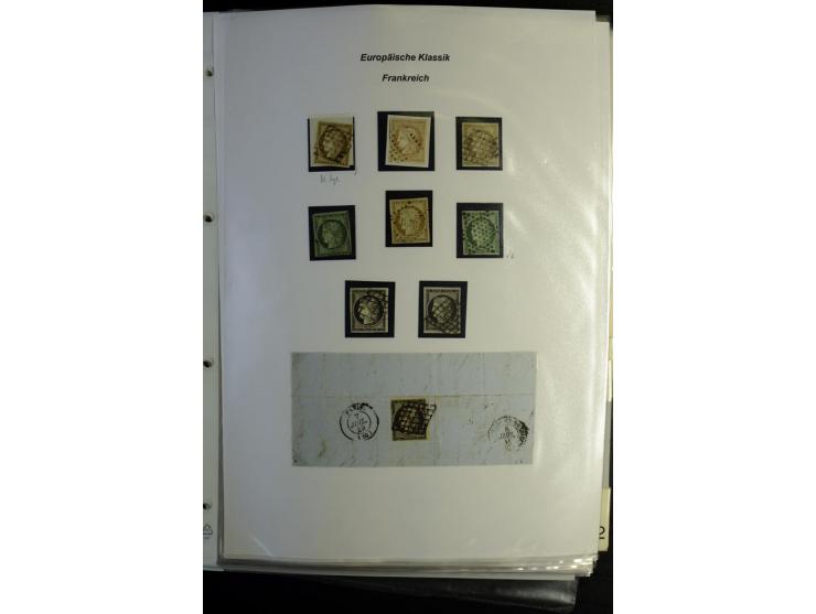1849/1900, umfangreiche gestempelte Sammlung inkl. guten Teil Portomarken und Frz. Kolonien mit vielen besseren Werten, Farbe
