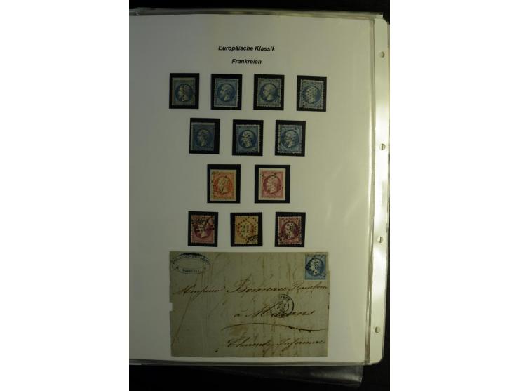 1849/1900, umfangreiche gestempelte Sammlung inkl. guten Teil Portomarken und Frz. Kolonien mit vielen besseren Werten, Farbe