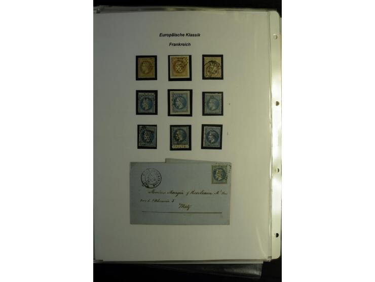 1849/1900, umfangreiche gestempelte Sammlung inkl. guten Teil Portomarken und Frz. Kolonien mit vielen besseren Werten, Farbe