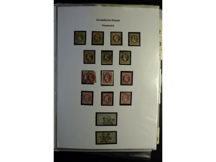 1849/1900, umfangreiche gestempelte Sammlung inkl. guten Teil Portomarken und Frz. Kolonien mit vielen besseren Werten, Farbe