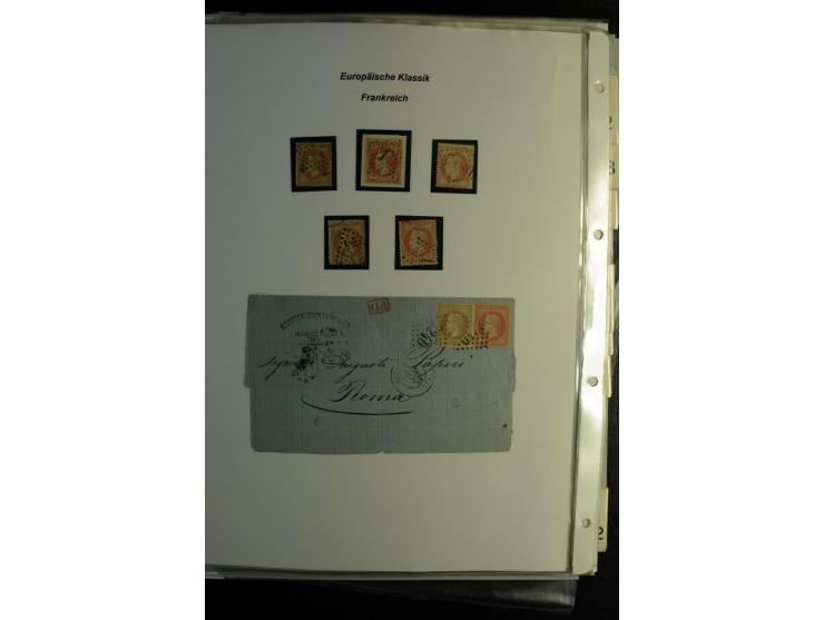 1849/1900, umfangreiche gestempelte Sammlung inkl. guten Teil Portomarken und Frz. Kolonien mit vielen besseren Werten, Farbe