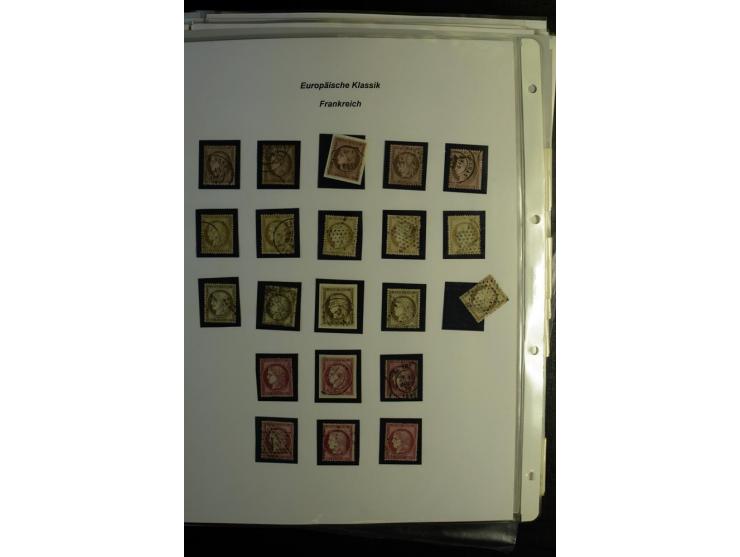 1849/1900, umfangreiche gestempelte Sammlung inkl. guten Teil Portomarken und Frz. Kolonien mit vielen besseren Werten, Farbe