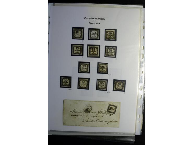 1849/1900, umfangreiche gestempelte Sammlung inkl. guten Teil Portomarken und Frz. Kolonien mit vielen besseren Werten, Farbe
