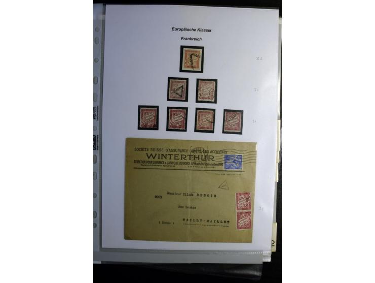 1849/1900, umfangreiche gestempelte Sammlung inkl. guten Teil Portomarken und Frz. Kolonien mit vielen besseren Werten, Farbe