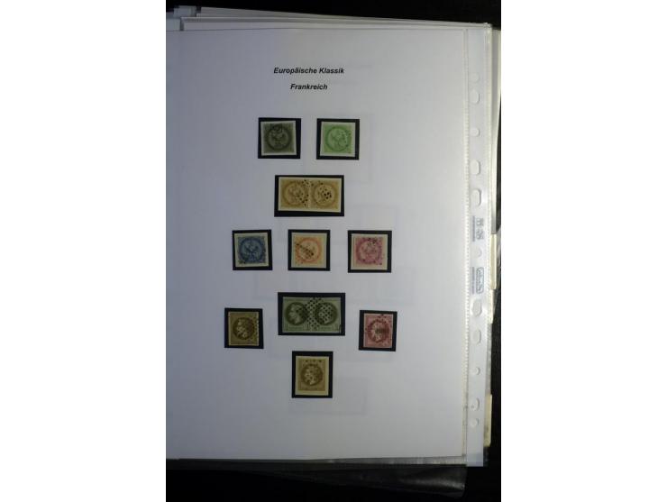 1849/1900, umfangreiche gestempelte Sammlung inkl. guten Teil Portomarken und Frz. Kolonien mit vielen besseren Werten, Farbe