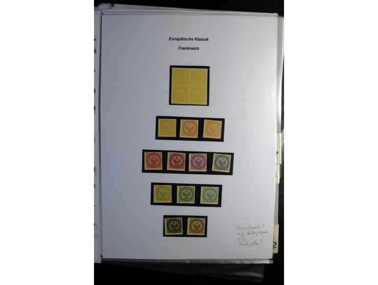 1849/1900, umfangreiche gestempelte Sammlung inkl. guten Teil Portomarken und Frz. Kolonien mit vielen besseren Werten, Farbe