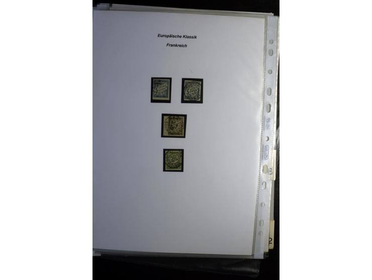 1849/1900, umfangreiche gestempelte Sammlung inkl. guten Teil Portomarken und Frz. Kolonien mit vielen besseren Werten, Farbe