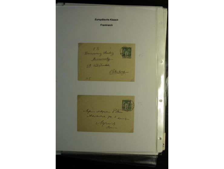1849/1900, umfangreiche gestempelte Sammlung inkl. guten Teil Portomarken und Frz. Kolonien mit vielen besseren Werten, Farbe
