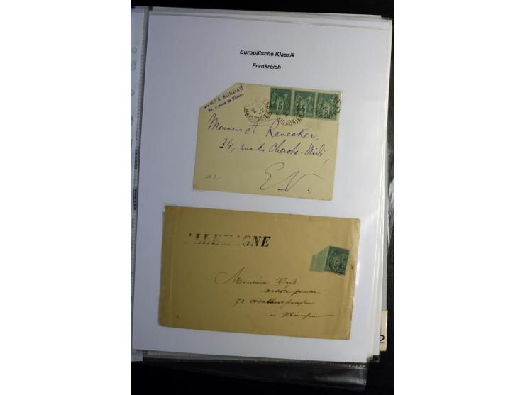 1849/1900, umfangreiche gestempelte Sammlung inkl. guten Teil Portomarken und Frz. Kolonien mit vielen besseren Werten, Farbe