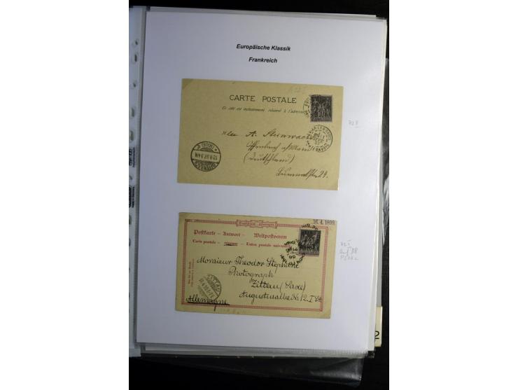 1849/1900, umfangreiche gestempelte Sammlung inkl. guten Teil Portomarken und Frz. Kolonien mit vielen besseren Werten, Farbe