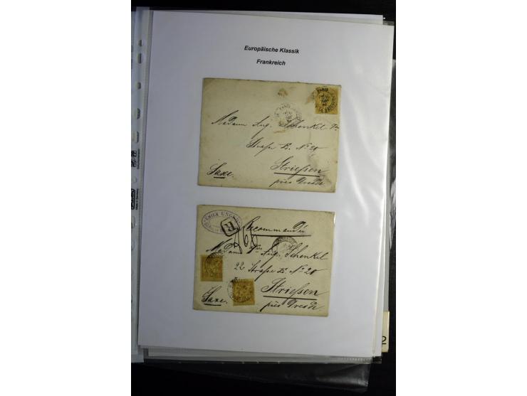 1849/1900, umfangreiche gestempelte Sammlung inkl. guten Teil Portomarken und Frz. Kolonien mit vielen besseren Werten, Farbe