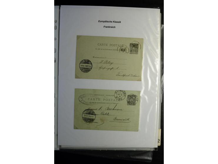 1849/1900, umfangreiche gestempelte Sammlung inkl. guten Teil Portomarken und Frz. Kolonien mit vielen besseren Werten, Farbe