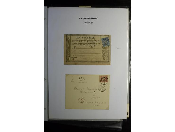 1849/1900, umfangreiche gestempelte Sammlung inkl. guten Teil Portomarken und Frz. Kolonien mit vielen besseren Werten, Farbe