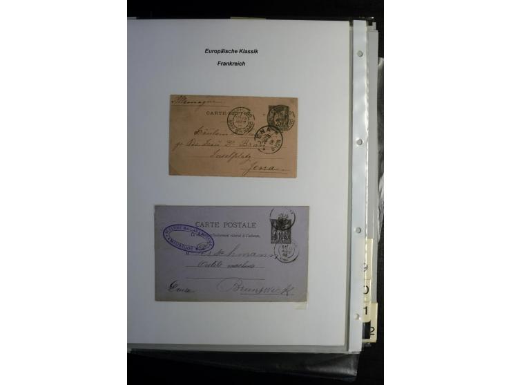 1849/1900, umfangreiche gestempelte Sammlung inkl. guten Teil Portomarken und Frz. Kolonien mit vielen besseren Werten, Farbe
